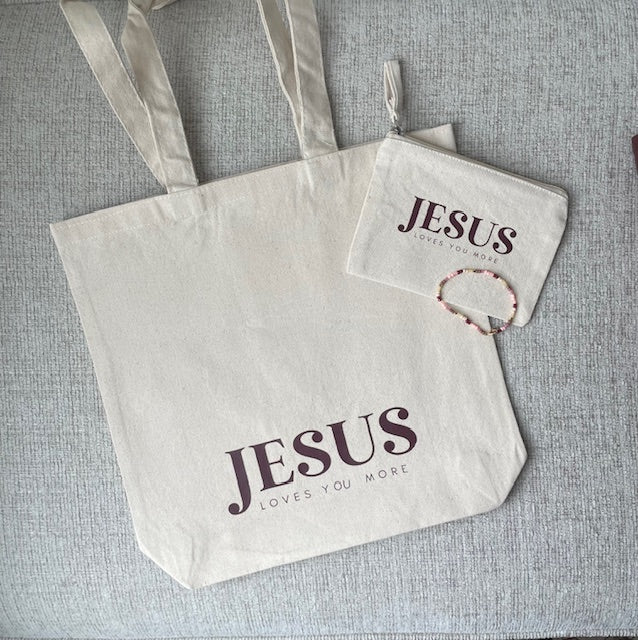 Jesus Loves You More Tote